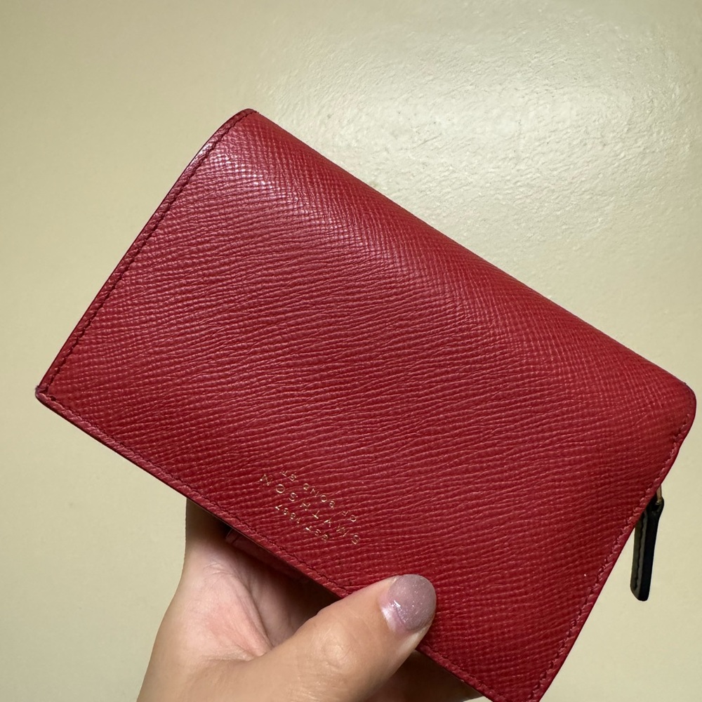 Red Smythson Wallet